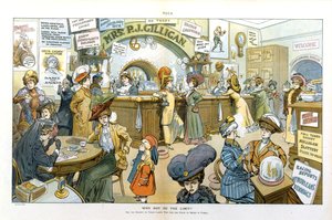 Why not go the limit For the benefit of those ladies who ask the right to smoke in public, 1908